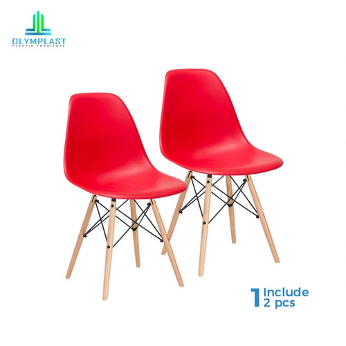 Milenial Chair - Kursi Plastik Scandinavian / Kursi Cafe / Kursi Tamu - 2pcs